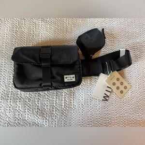 NWT Wilo The Label Nylon Snap Front Waist Bag Crossbody Bum Fanny Pack
